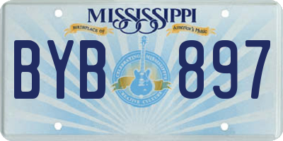 MS license plate BYB897