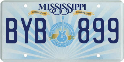 MS license plate BYB899
