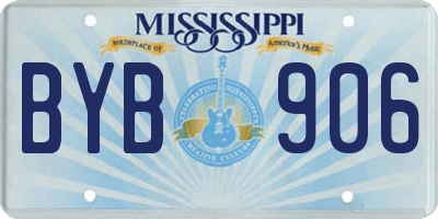 MS license plate BYB906