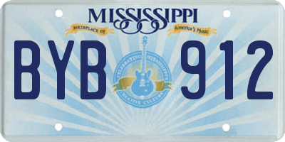 MS license plate BYB912