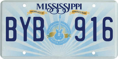 MS license plate BYB916