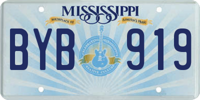 MS license plate BYB919