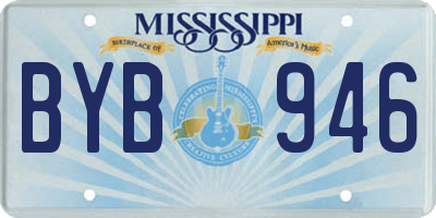 MS license plate BYB946