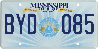 MS license plate BYD085
