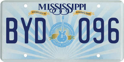 MS license plate BYD096
