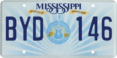 MS license plate BYD146