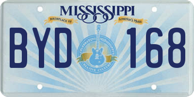 MS license plate BYD168