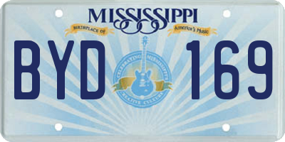 MS license plate BYD169