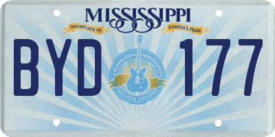 MS license plate BYD177