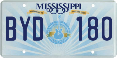 MS license plate BYD180