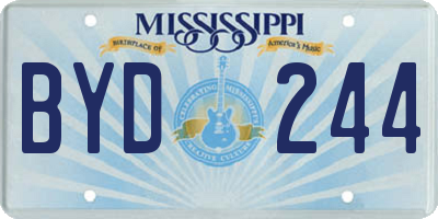 MS license plate BYD244