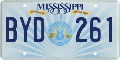 MS license plate BYD261