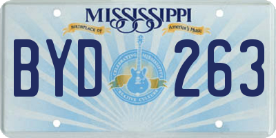 MS license plate BYD263