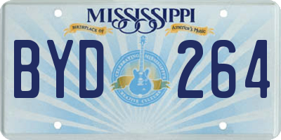 MS license plate BYD264