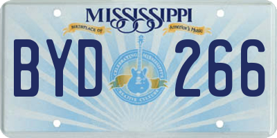 MS license plate BYD266