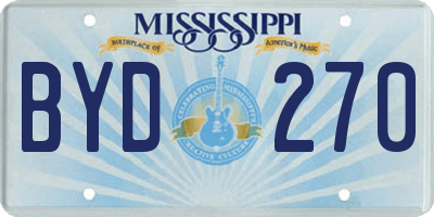 MS license plate BYD270