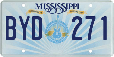 MS license plate BYD271