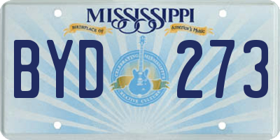 MS license plate BYD273