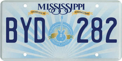 MS license plate BYD282