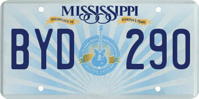 MS license plate BYD290