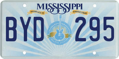 MS license plate BYD295