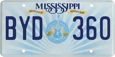 MS license plate BYD360