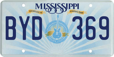 MS license plate BYD369