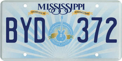 MS license plate BYD372