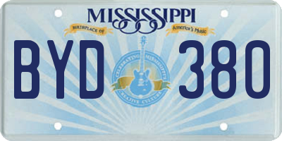MS license plate BYD380