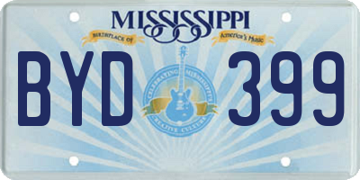 MS license plate BYD399