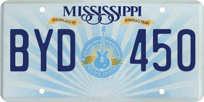 MS license plate BYD450