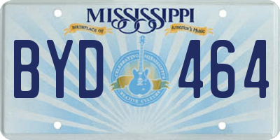 MS license plate BYD464