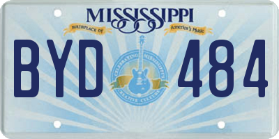 MS license plate BYD484