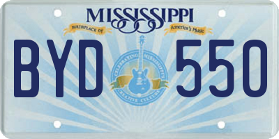 MS license plate BYD550