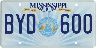 MS license plate BYD600