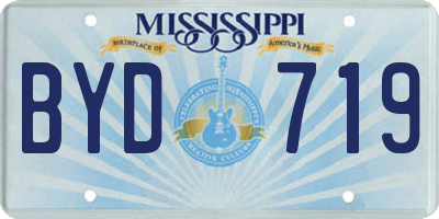 MS license plate BYD719