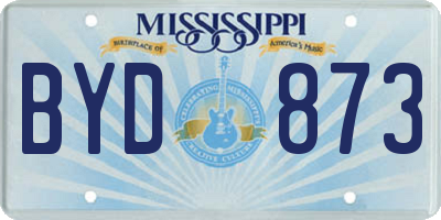 MS license plate BYD873