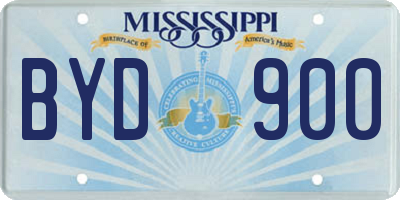 MS license plate BYD900