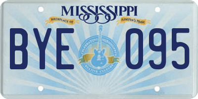 MS license plate BYE095