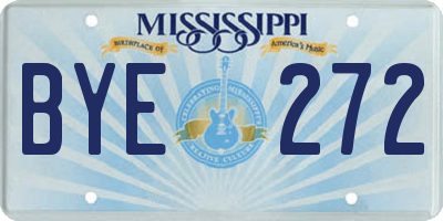 MS license plate BYE272