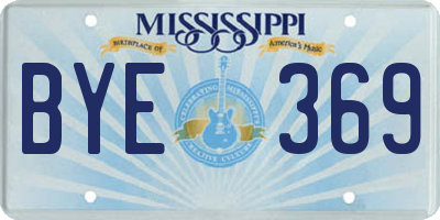 MS license plate BYE369