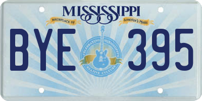 MS license plate BYE395
