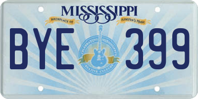 MS license plate BYE399
