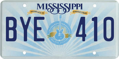 MS license plate BYE410