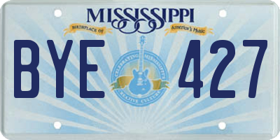 MS license plate BYE427