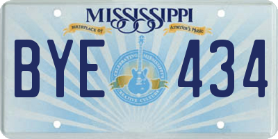 MS license plate BYE434