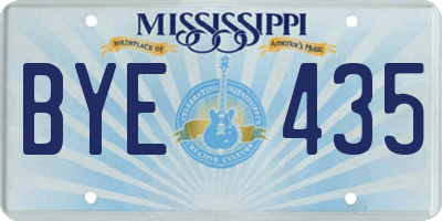 MS license plate BYE435
