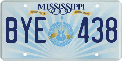 MS license plate BYE438