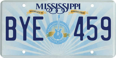 MS license plate BYE459