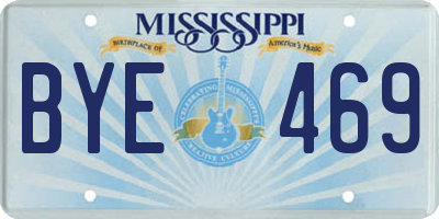 MS license plate BYE469
